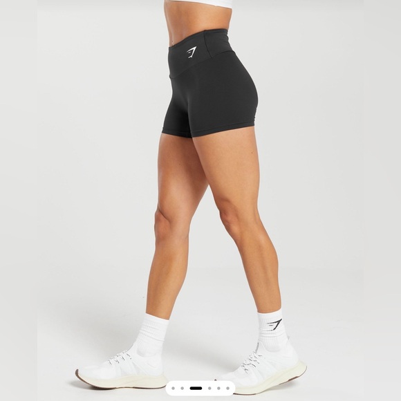 Gymshark Women's Black High-Waisted Shorts - Picture 1 of 7